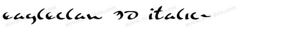 Eagleclaw 3D Italic字体转换